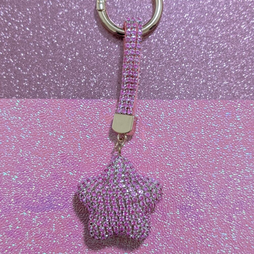 Rhinestone Bag Charm/Keychain - Picture 5 of 13